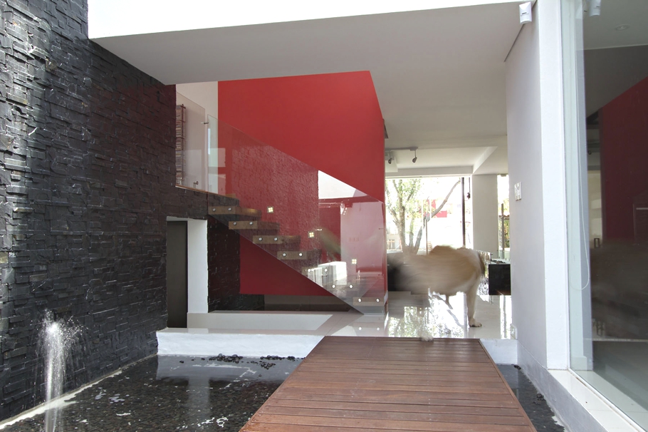 Элегантный кубический коттедж для современной семьи от студии a-001 taller de arquitectura, мехико, мексика