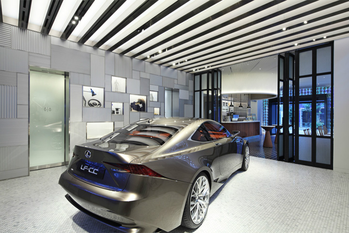 Дизайн интерьера поражает воображение – концептуальный автосалон intersect by lexus