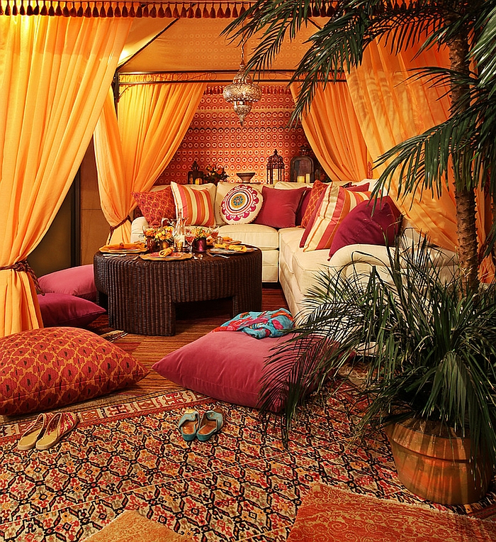 33 Оригинальные идеи оформления гостиной в марокканском стиле – древний и загадочный восток на современный лад