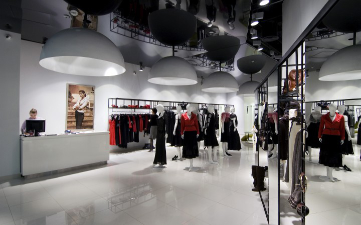 Восхитительный магазин женской одежды caterina – шикарный интерьер