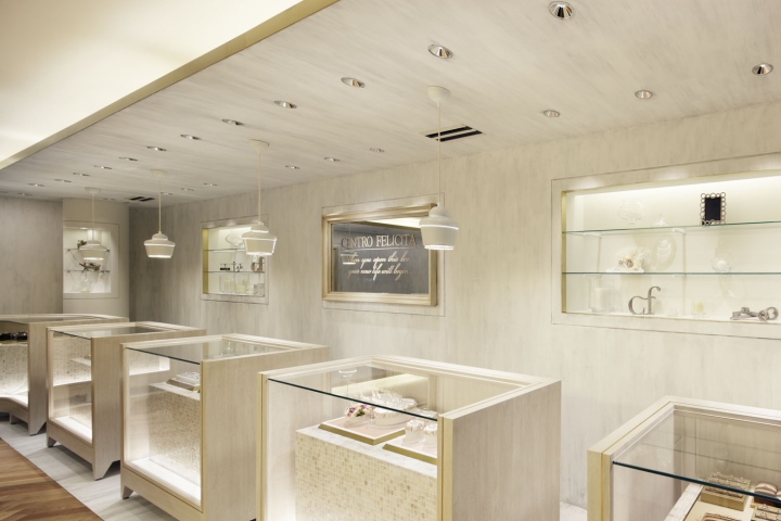 Достойная оправа элитных драгоценностей – потрясающий дизайн ювелирного бутика centro felicita
