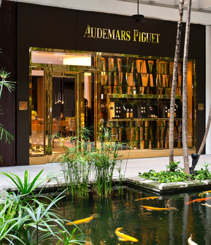 Во власти всемогущего времени – интерьер магазина роскошных часов audemars piguet, bal harbour, флорида