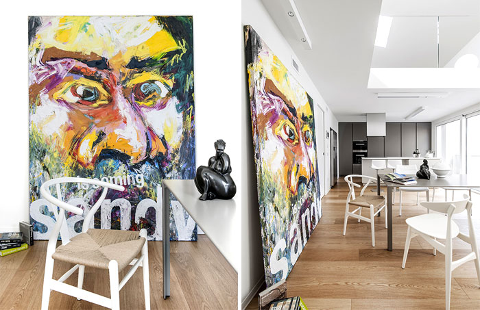 Дизайн стен в квартире, который оценят поклонники современной живописи