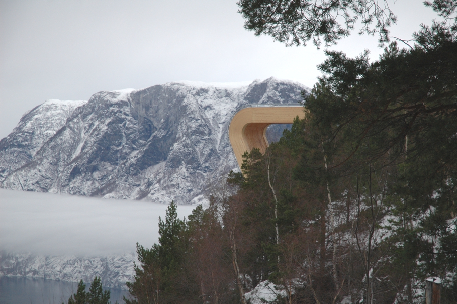 Дорога в облака – смотровая площадка the aurland lookout от todd saunders и tommie wilhelmsen, норвегия