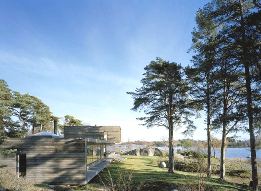 Строгие и изысканные очертания villa plus в скандинавском стиле от waldemarson berglund arkitekter, стокгольм, швеция