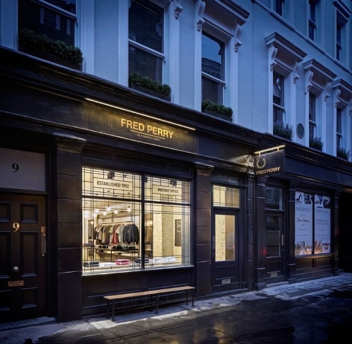 Дизайн бутика fred perry в лондоне — сдержанный лоск и натуральные оттенки