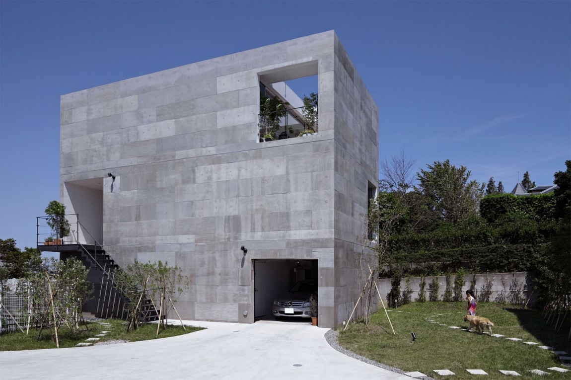 Дом ручной работы: проект nda от архитектурного конструкторского бюро № 555, йокогама, япония