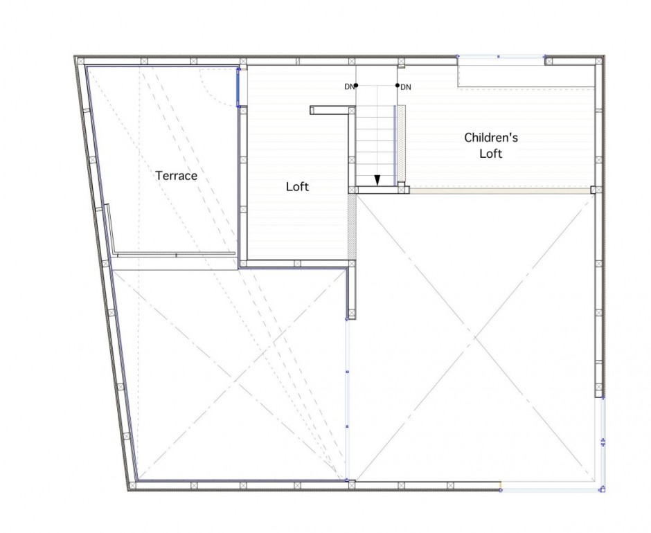 Необычный асимметричный проект ofuna в камакура от студии level architects или если у дома «снесло крышу»;