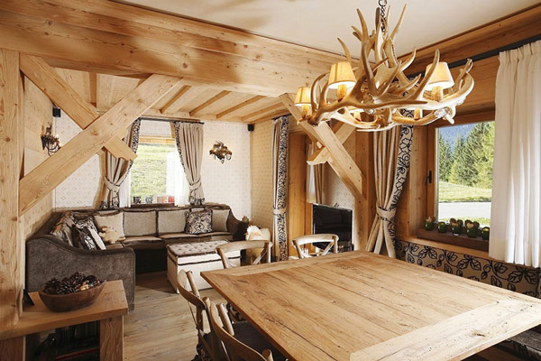 Великолепный деревянный дом в стиле современного кантри
