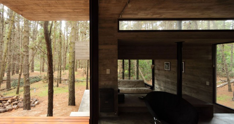 И снова мир стекла: креативная открытость лесного коттеджа от bak architects, аргентина