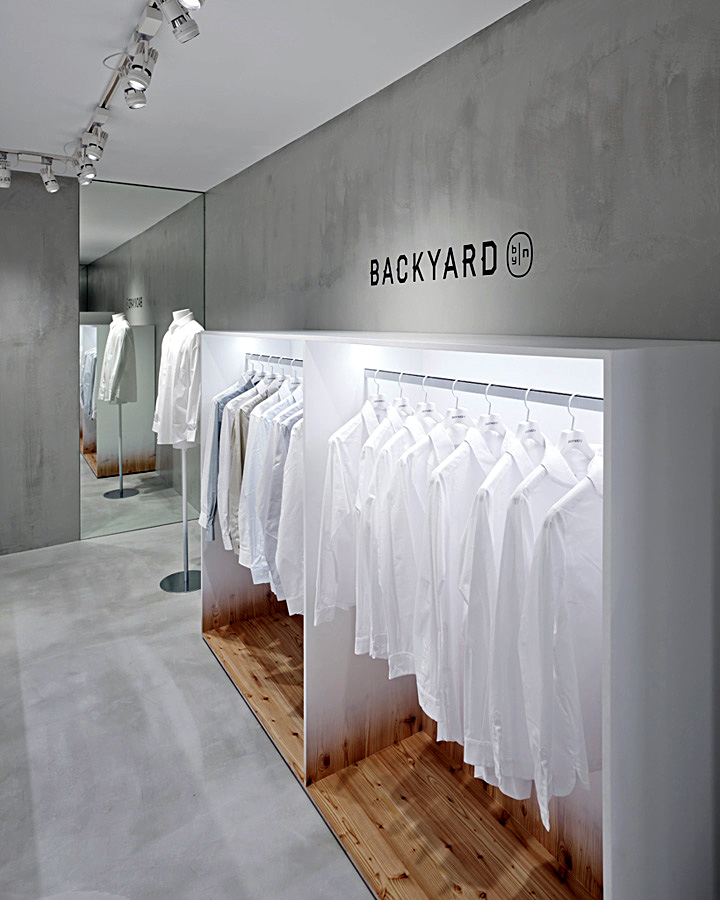 Минималистский дизайн магазина одежды и аксессуаров backyard – интерьер с неповторимой харизмой